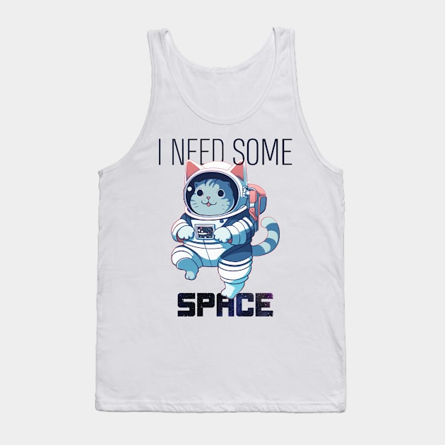 Cute Space Cat Need Some Space Tank Top by Lexicon Theory